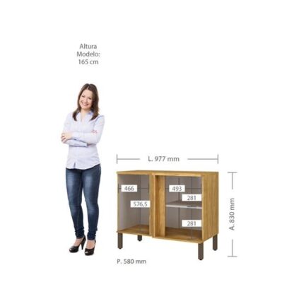 Cozinha Modulada Marrocos/Off white - Cód.1758 - Image 29