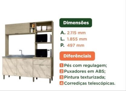 Cozinha Compacta - Cód.1808 - Image 2