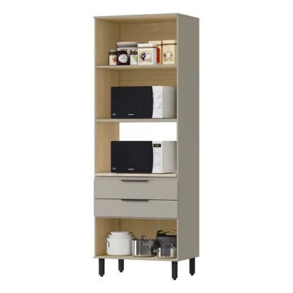 Cozinha Modulada Fendi/Castanho 100% MDF - Imagem 17