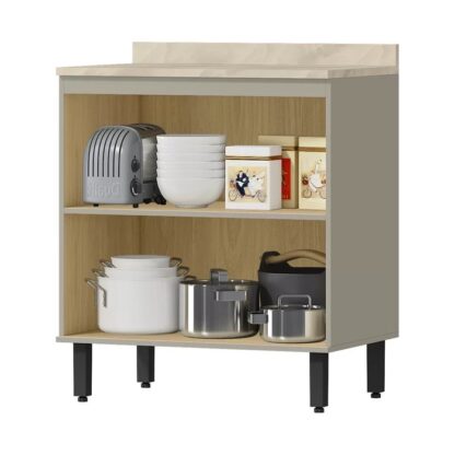 Cozinha Modulada Fendi/Castanho 100% MDF - Imagem 15