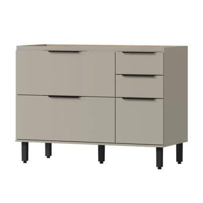 Cozinha Modulada Fendi/Castanho 100% MDF - Imagem 4
