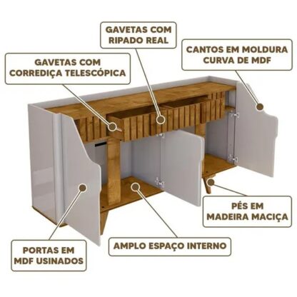 Aparador 4 portas - Cód.1988 - Image 2